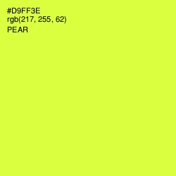#D9FF3E - Pear Color Image