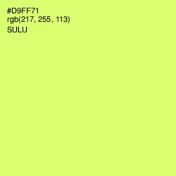 #D9FF71 - Sulu Color Image