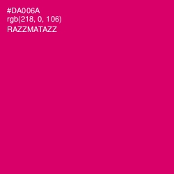 #DA006A - Razzmatazz Color Image