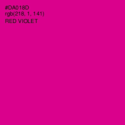 #DA018D - Red Violet Color Image