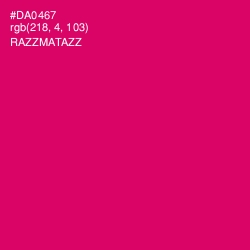#DA0467 - Razzmatazz Color Image
