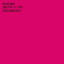 #DA0568 - Razzmatazz Color Image