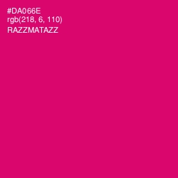#DA066E - Razzmatazz Color Image