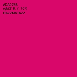 #DA076B - Razzmatazz Color Image