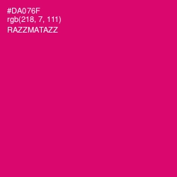 #DA076F - Razzmatazz Color Image