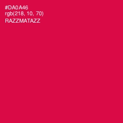 #DA0A46 - Razzmatazz Color Image