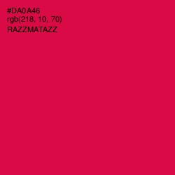 #DA0A46 - Razzmatazz Color Image