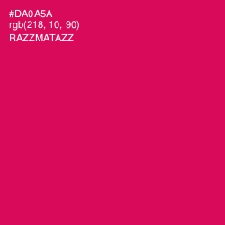 #DA0A5A - Razzmatazz Color Image