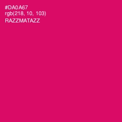 #DA0A67 - Razzmatazz Color Image