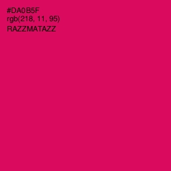 #DA0B5F - Razzmatazz Color Image