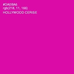 #DA0BA6 - Hollywood Cerise Color Image