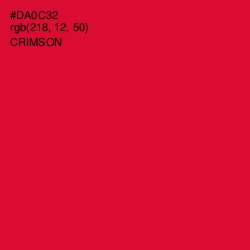 #DA0C32 - Crimson Color Image