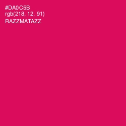 #DA0C5B - Razzmatazz Color Image