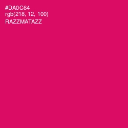 #DA0C64 - Razzmatazz Color Image