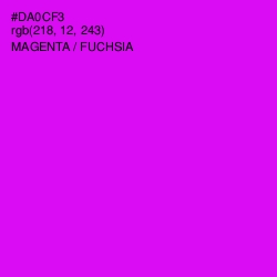 #DA0CF3 - Magenta / Fuchsia Color Image
