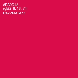 #DA0D4A - Razzmatazz Color Image
