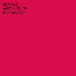 #DA0D4C - Razzmatazz Color Image