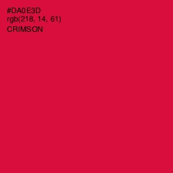 #DA0E3D - Crimson Color Image