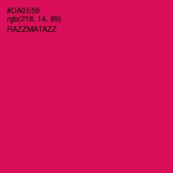 #DA0E59 - Razzmatazz Color Image