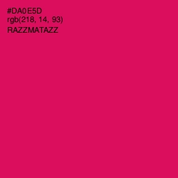 #DA0E5D - Razzmatazz Color Image