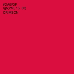 #DA0F3F - Crimson Color Image