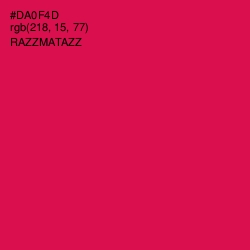 #DA0F4D - Razzmatazz Color Image