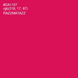 #DA1157 - Razzmatazz Color Image