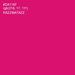 #DA116F - Razzmatazz Color Image