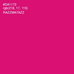 #DA1173 - Razzmatazz Color Image