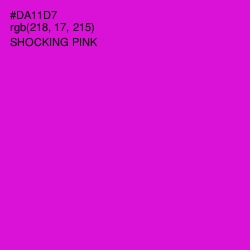 #DA11D7 - Shocking Pink Color Image