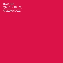 #DA1247 - Razzmatazz Color Image