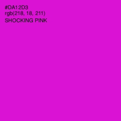 #DA12D3 - Shocking Pink Color Image