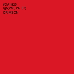 #DA1825 - Crimson Color Image