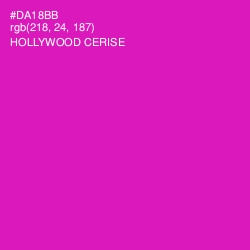 #DA18BB - Hollywood Cerise Color Image