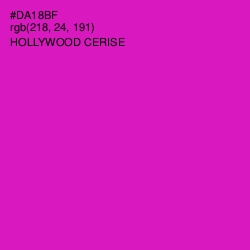 #DA18BF - Hollywood Cerise Color Image