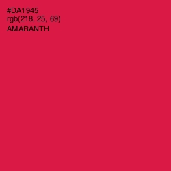 #DA1945 - Amaranth Color Image