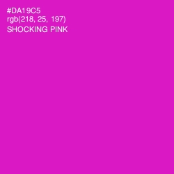 #DA19C5 - Shocking Pink Color Image