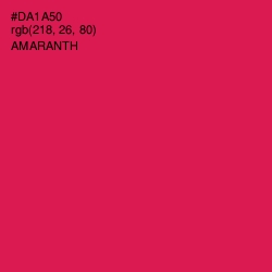 #DA1A50 - Amaranth Color Image