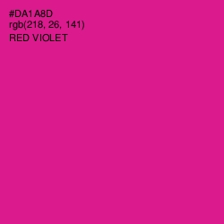 #DA1A8D - Red Violet Color Image