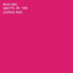 #DA1D6C - Cerise Red Color Image