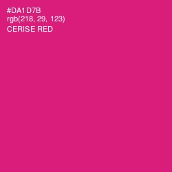 #DA1D7B - Cerise Red Color Image