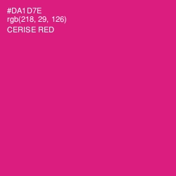 #DA1D7E - Cerise Red Color Image