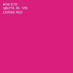 #DA1E7D - Cerise Red Color Image