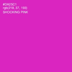 #DA25C1 - Shocking Pink Color Image