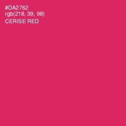 #DA2762 - Cerise Red Color Image