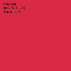 #DA2946 - Brick Red Color Image