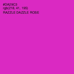 #DA29C3 - Razzle Dazzle Rose Color Image