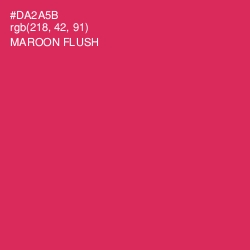 #DA2A5B - Maroon Flush Color Image