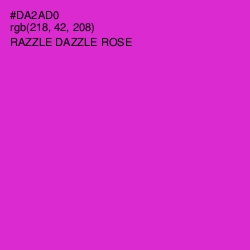 #DA2AD0 - Razzle Dazzle Rose Color Image