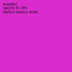 #DA2BCC - Razzle Dazzle Rose Color Image